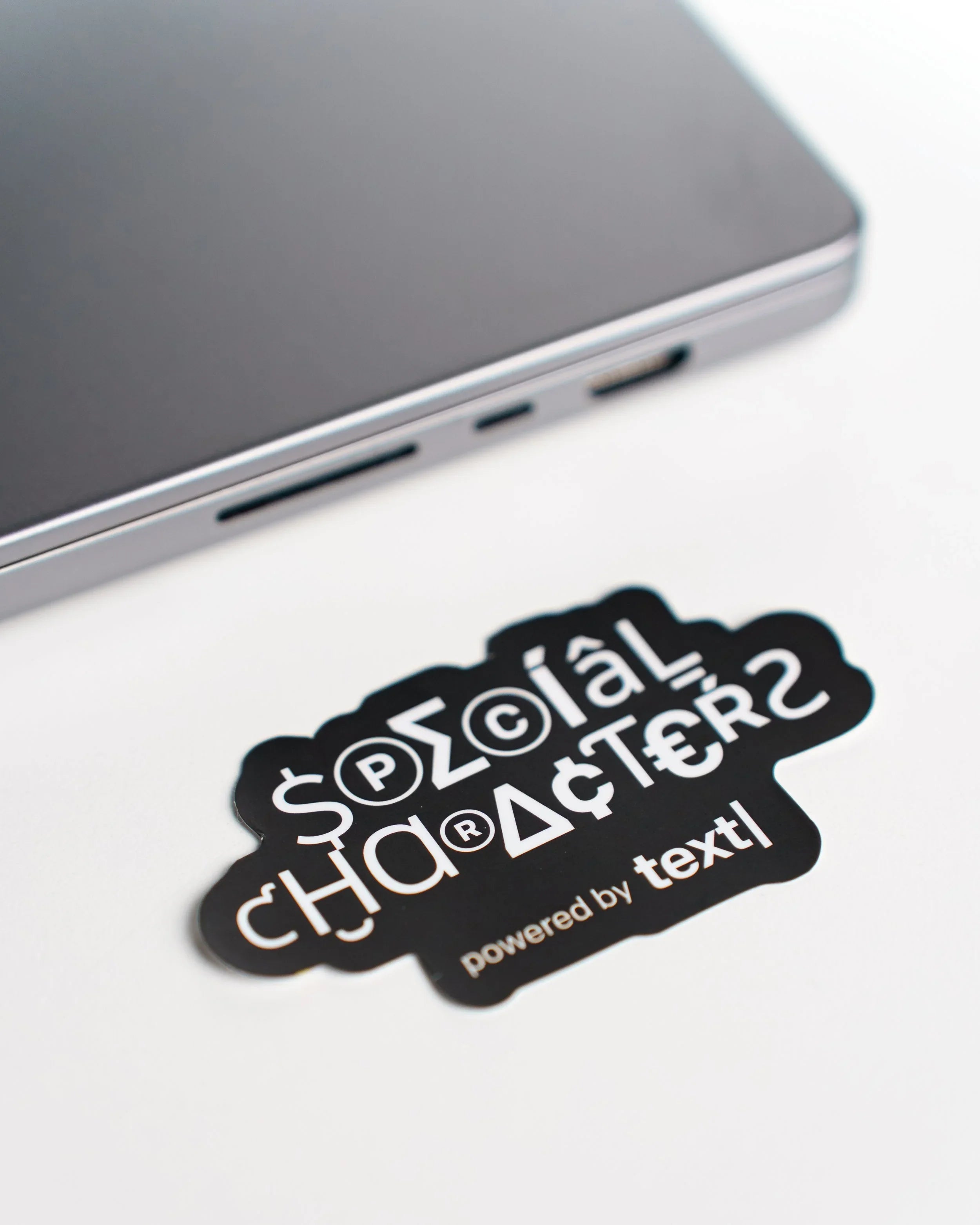 text| Stickers | Set of 4